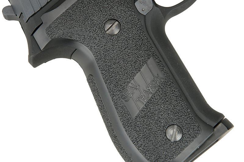 WE P226 GBB kaasupistooli, metallinen - musta