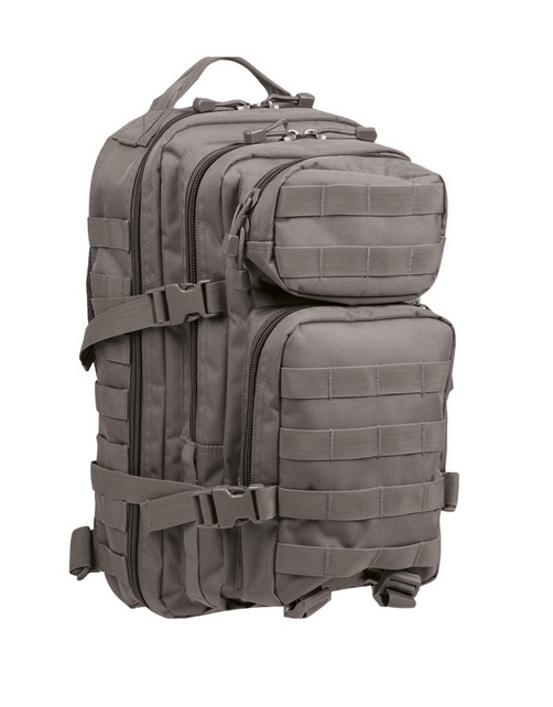 Mil-Tec US Assault Pack Small reppu, 20 L - urban harmaa
